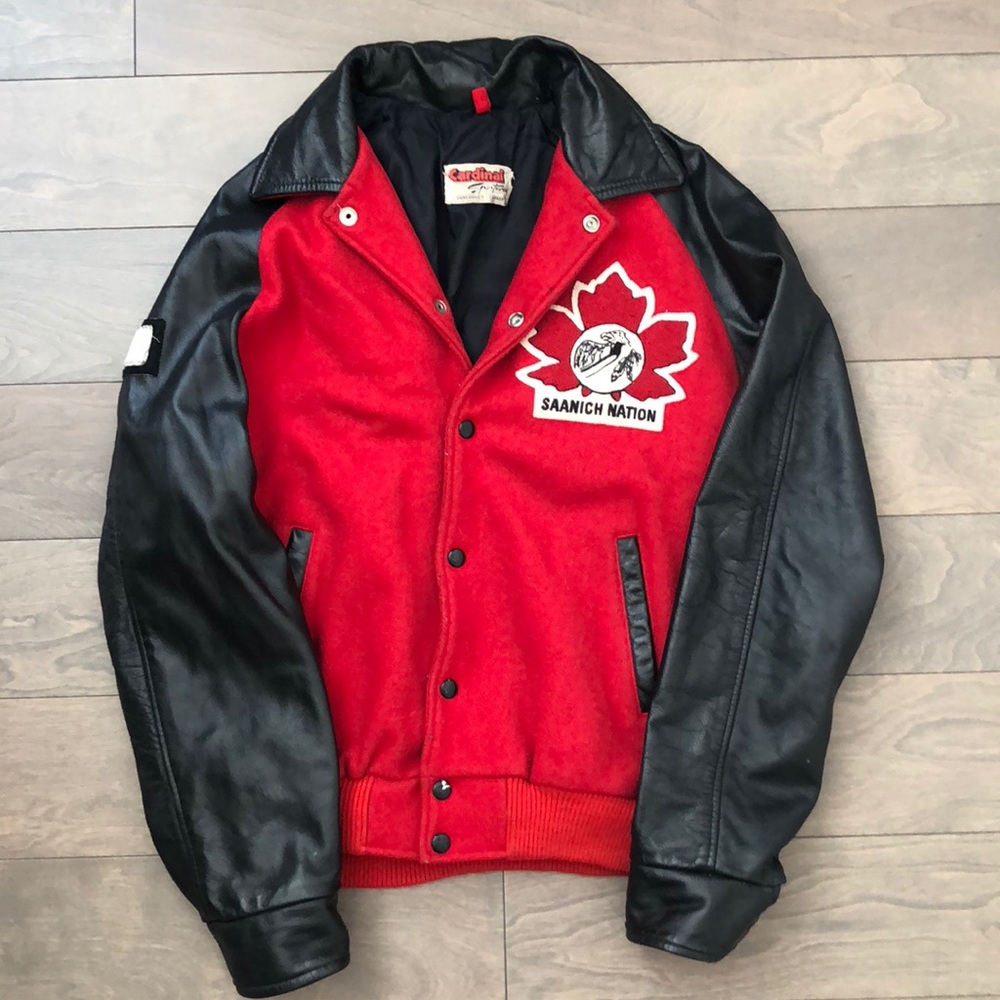 Vintage Canadian Saanich Nation Bomber Jacket